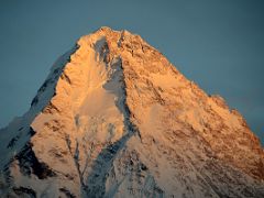 17 Final Rays Of Sunset Creep Up K2 North Face Close Up From K2 North Face Intermediate Base Camp.jpg